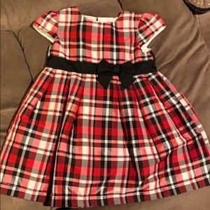 18 month red/black plaid dress